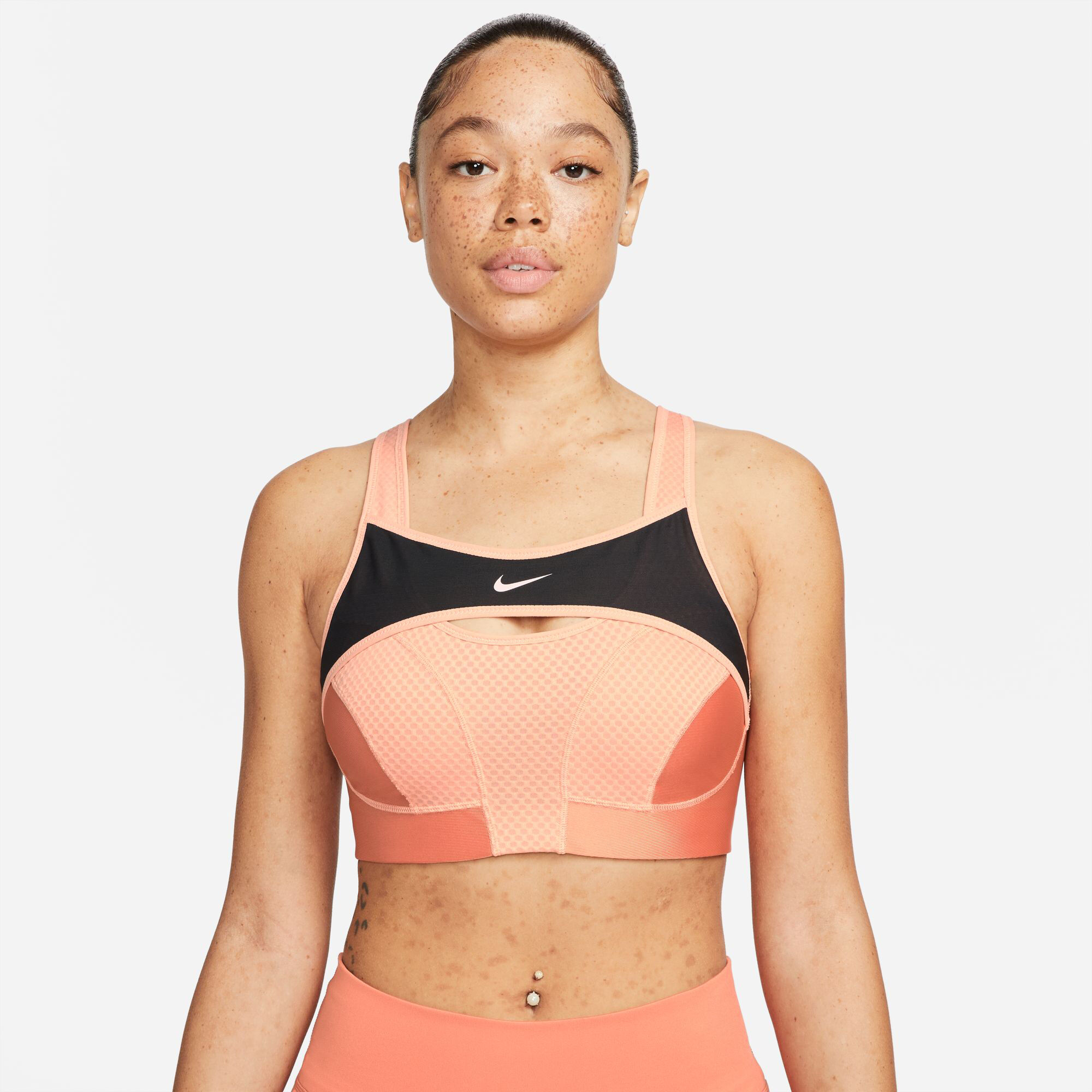 Nike Orange Sports Bras.