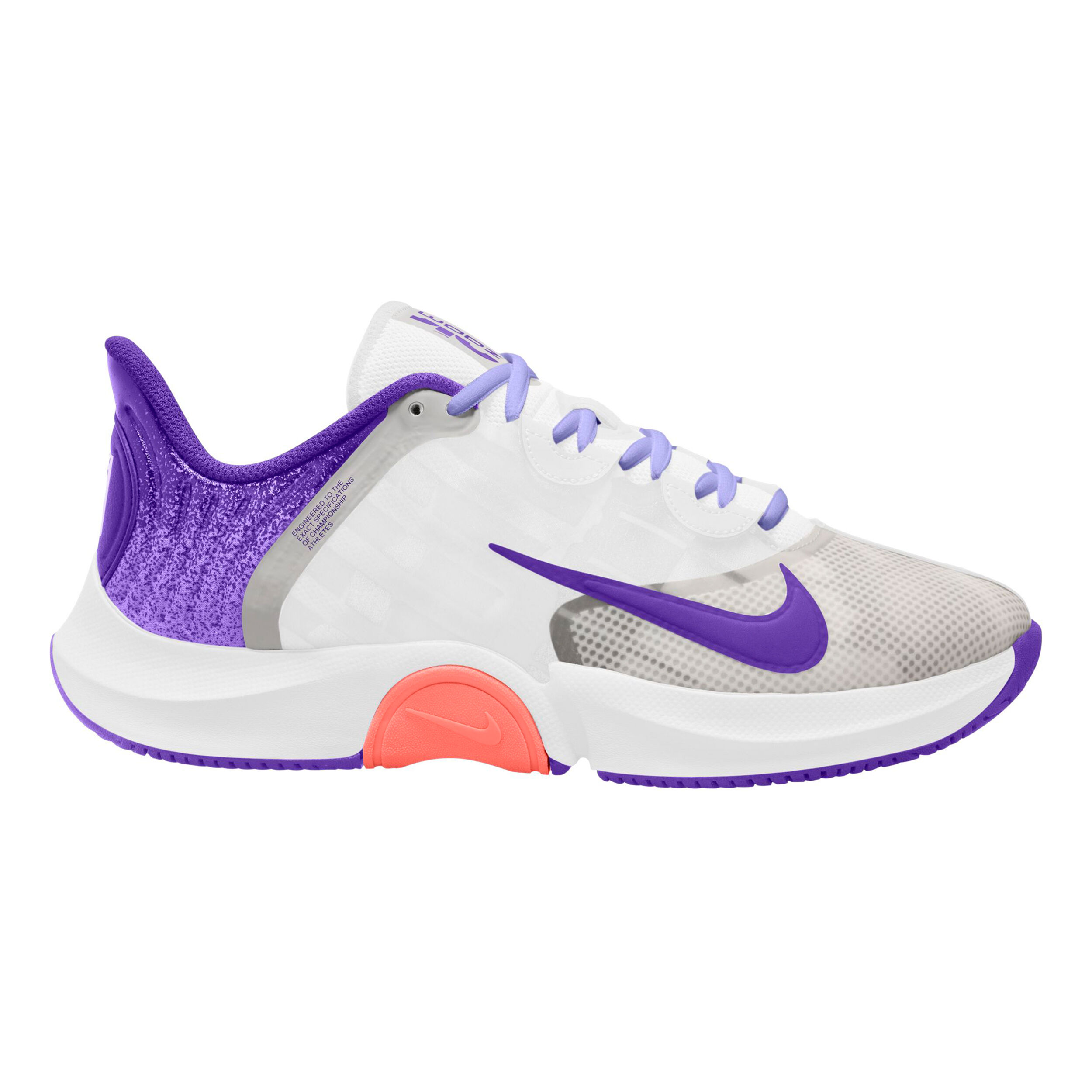 Buy Nike Court Air Zoom GP Turbo All Court Shoe Women White Violet online Tennis Point UK