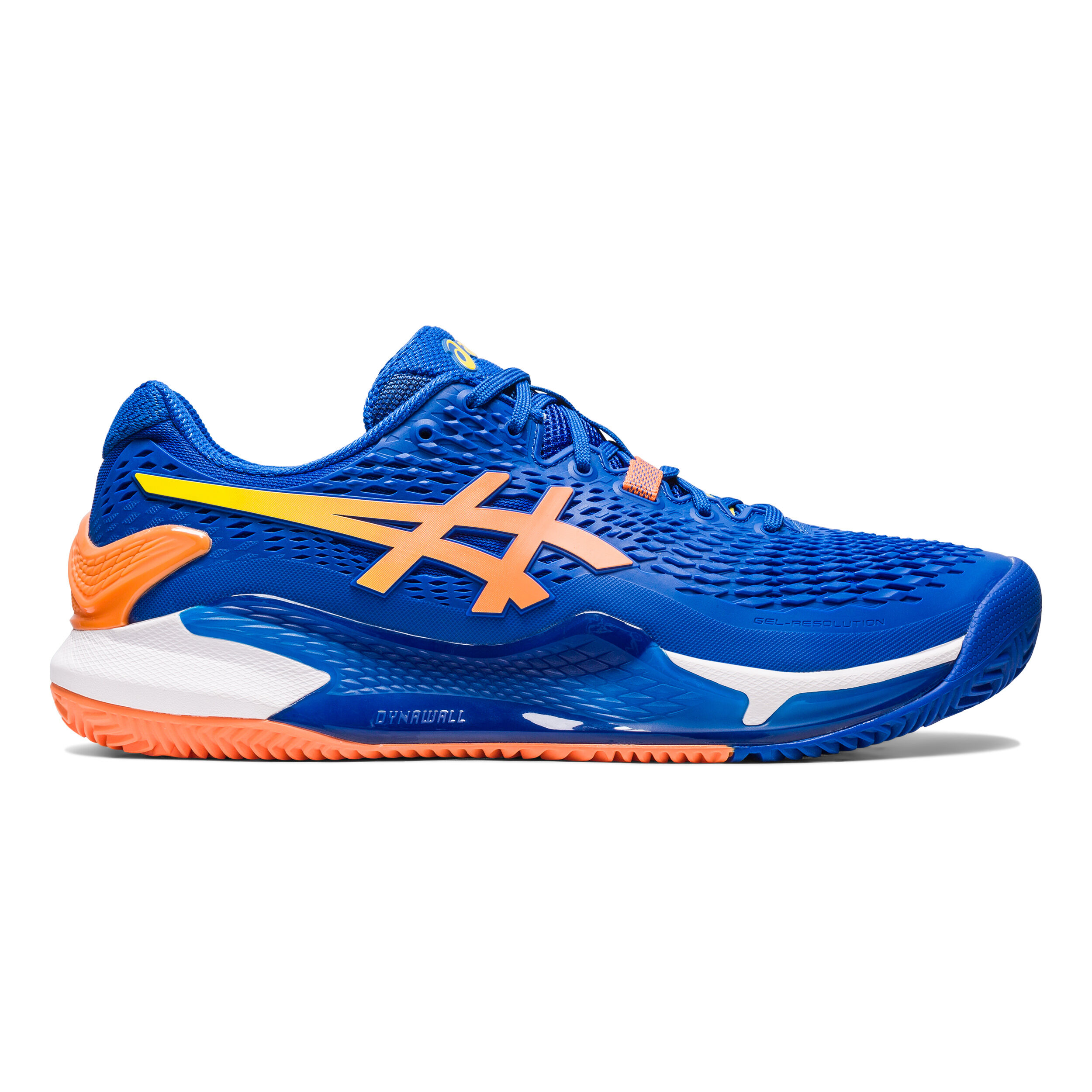 Buy ASICS Gel Resolution 9 CLAY Clay Court Shoe Men Blue Orange online Tennis Point UK