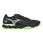 Mizuno Padel shoes Mizuno WAVE ENFORCE COURT PADEL Padel shoe Men-black, neon green