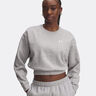 Rival Fleece Piped Crew Sweatshirt Women-Lightgrey
