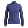 Zeroweight Warm Mid Layer 1/2 Zip Running Shirt Women-Blue