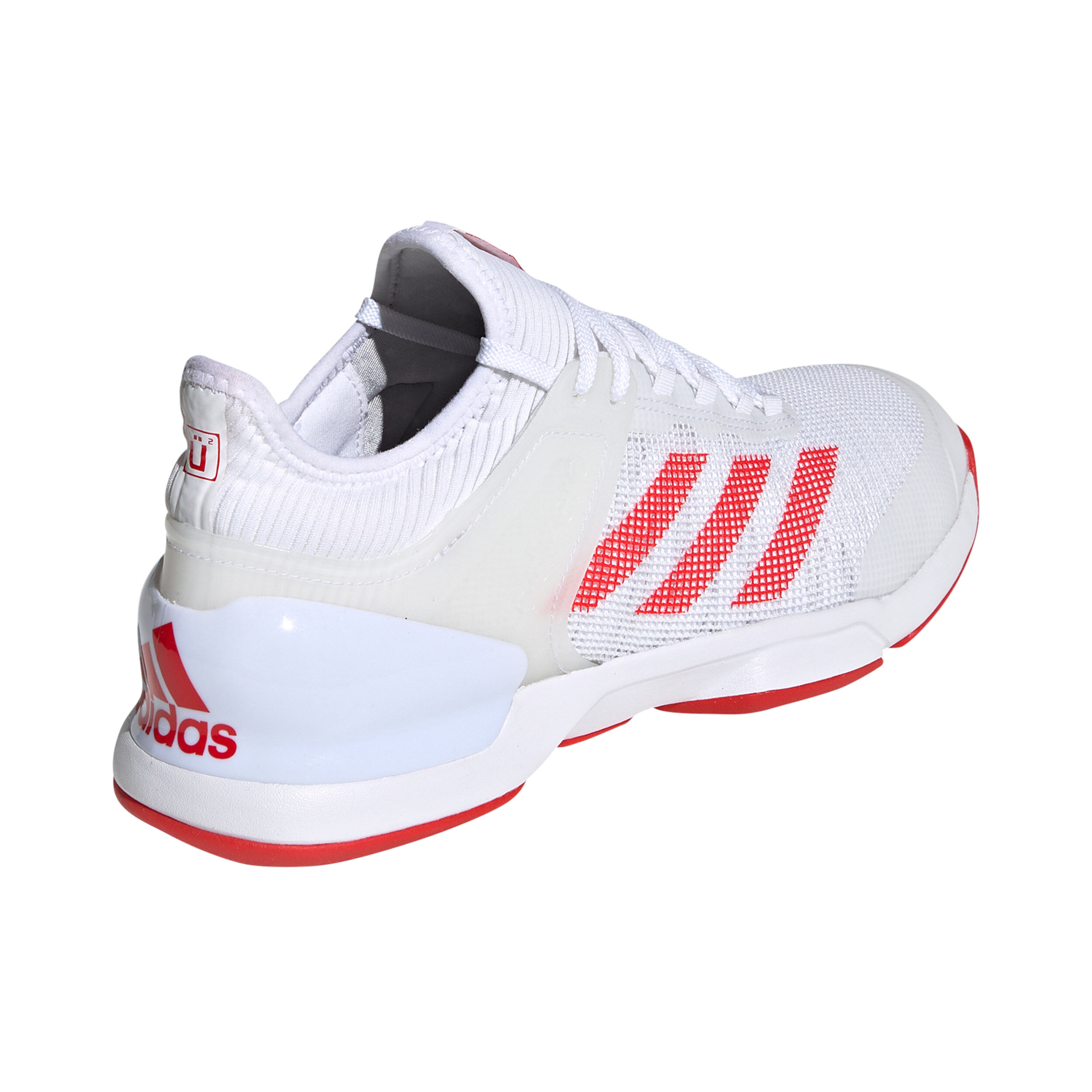 Men's adizero ubersonic 2 tennis hot sale shoes white and active red