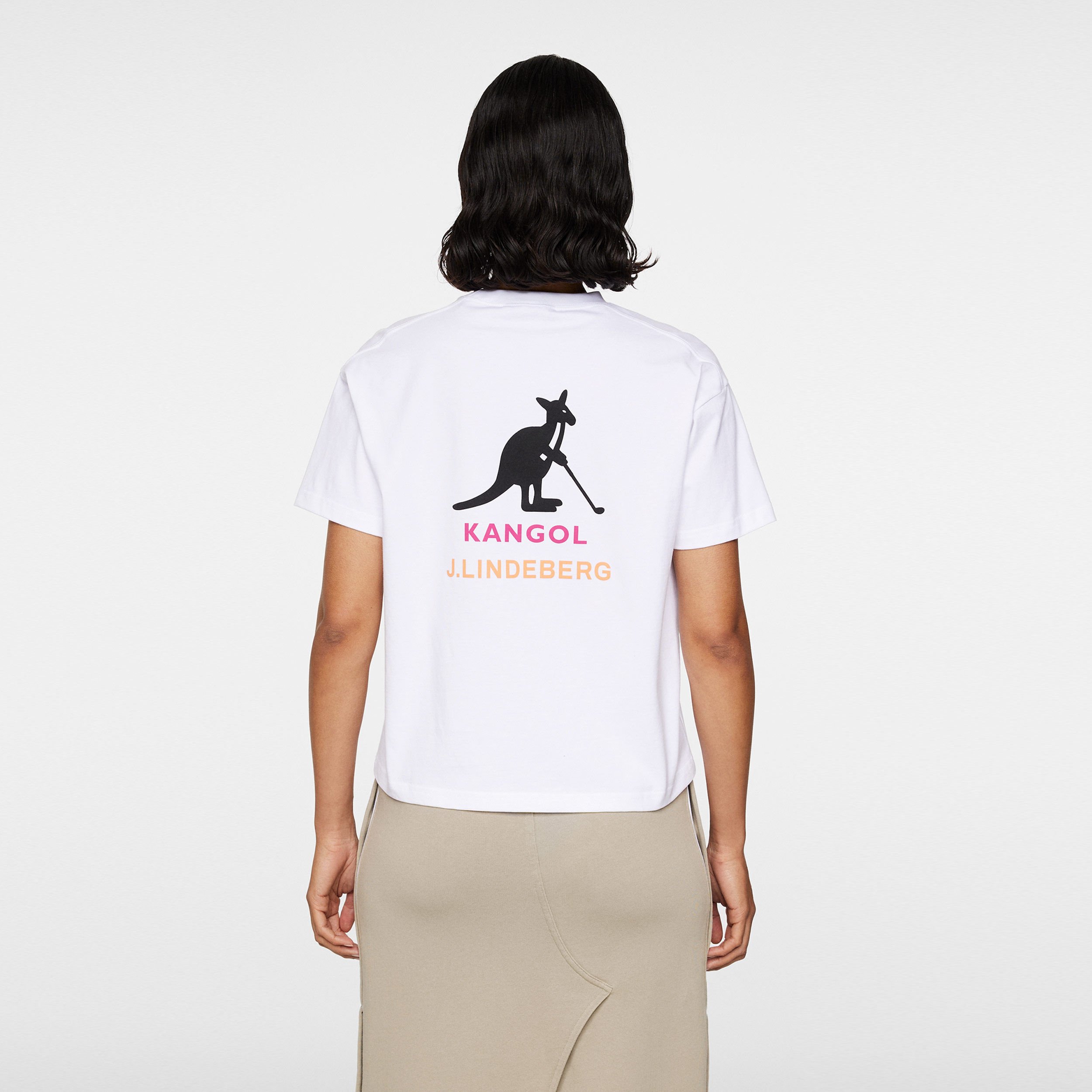 トップス Lina JLindeberg Kangol Lina T-Shirt Women White | Tennis-Point