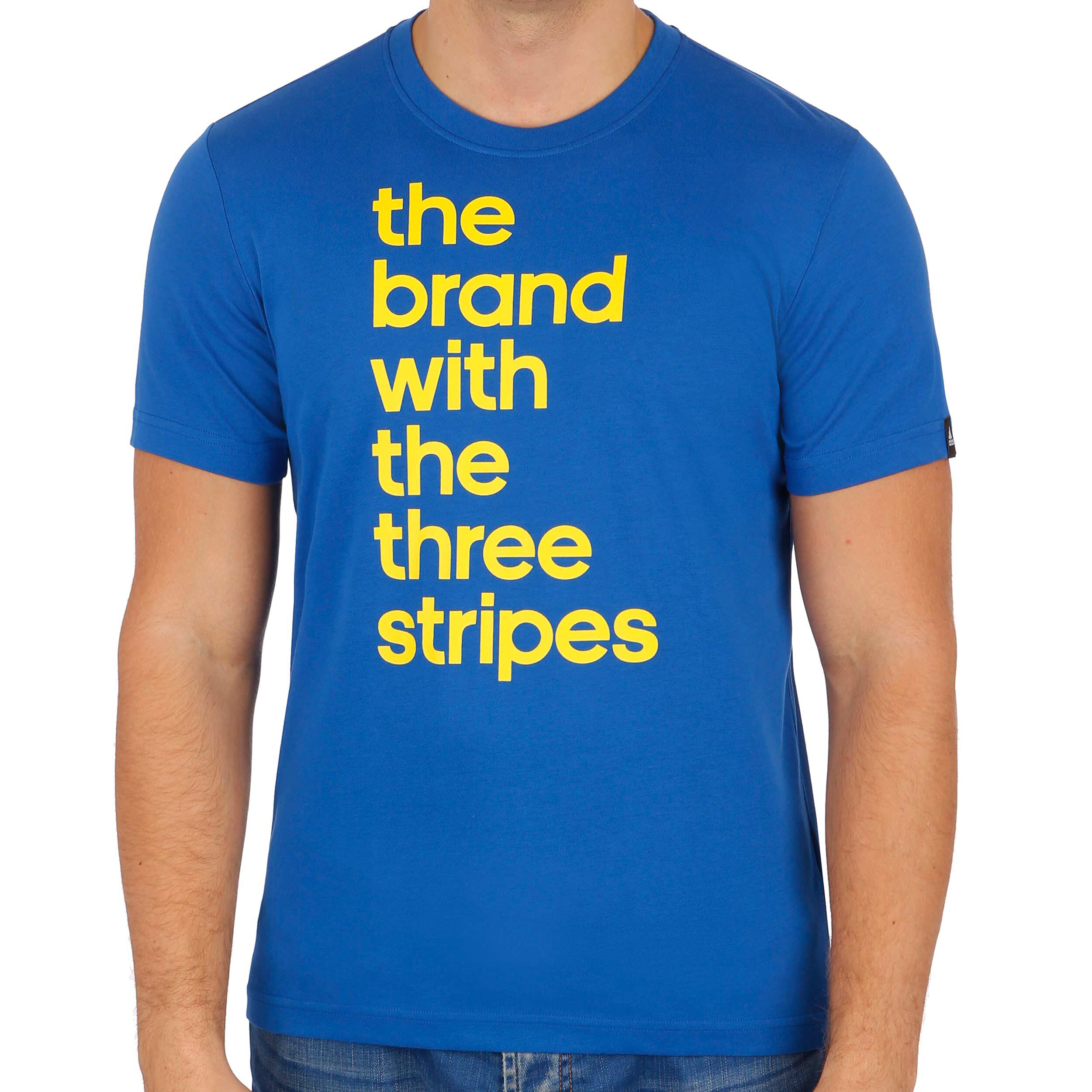 the brand with the three stripes shirt
