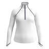 Solid Sun Protection Training Jacket Women-White