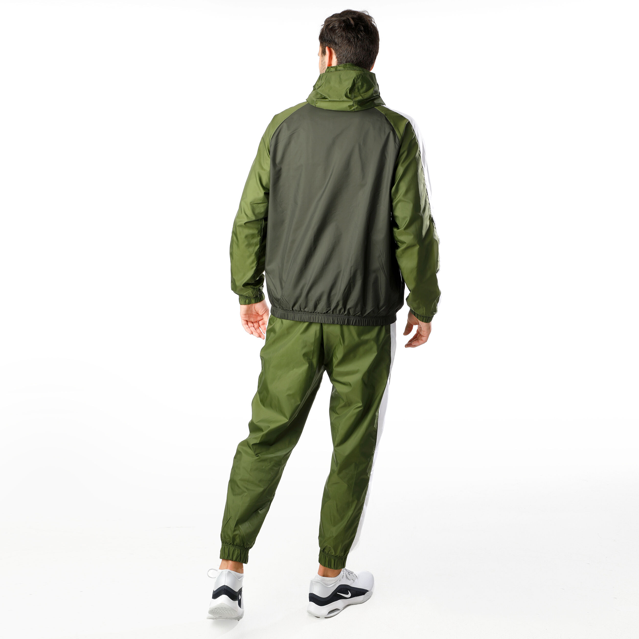 Nike woven tracksuit set in green cheap