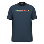 HEAD Clothing HEAD Vision Rainbow T-Shirt Men - dark blue, 