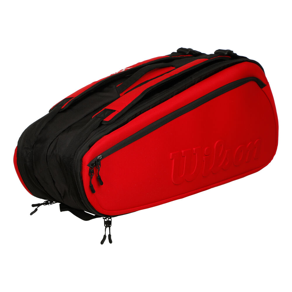 Wilson Clash Super Tour Racket Bag 9 Pack red