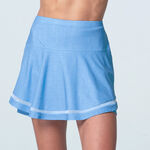 Lucky in Love Clothing Lucky in Love Linen Play Skirt Women-Blue,Multicoloured
