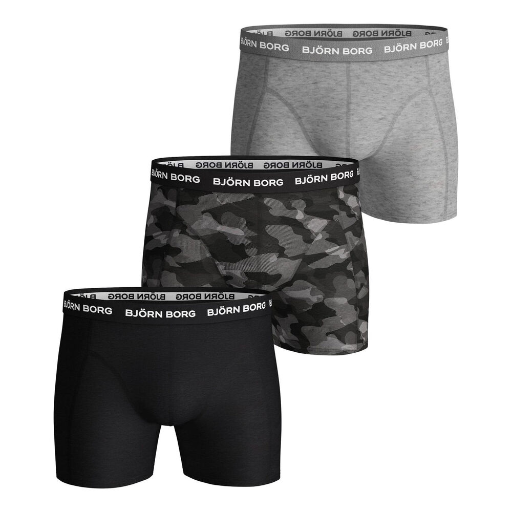 Björn Borg Cotton Stretch Boxer 3P Shorts Men olive Björn Borg Cotton Stretch Boxer 3P Shorts Men olive