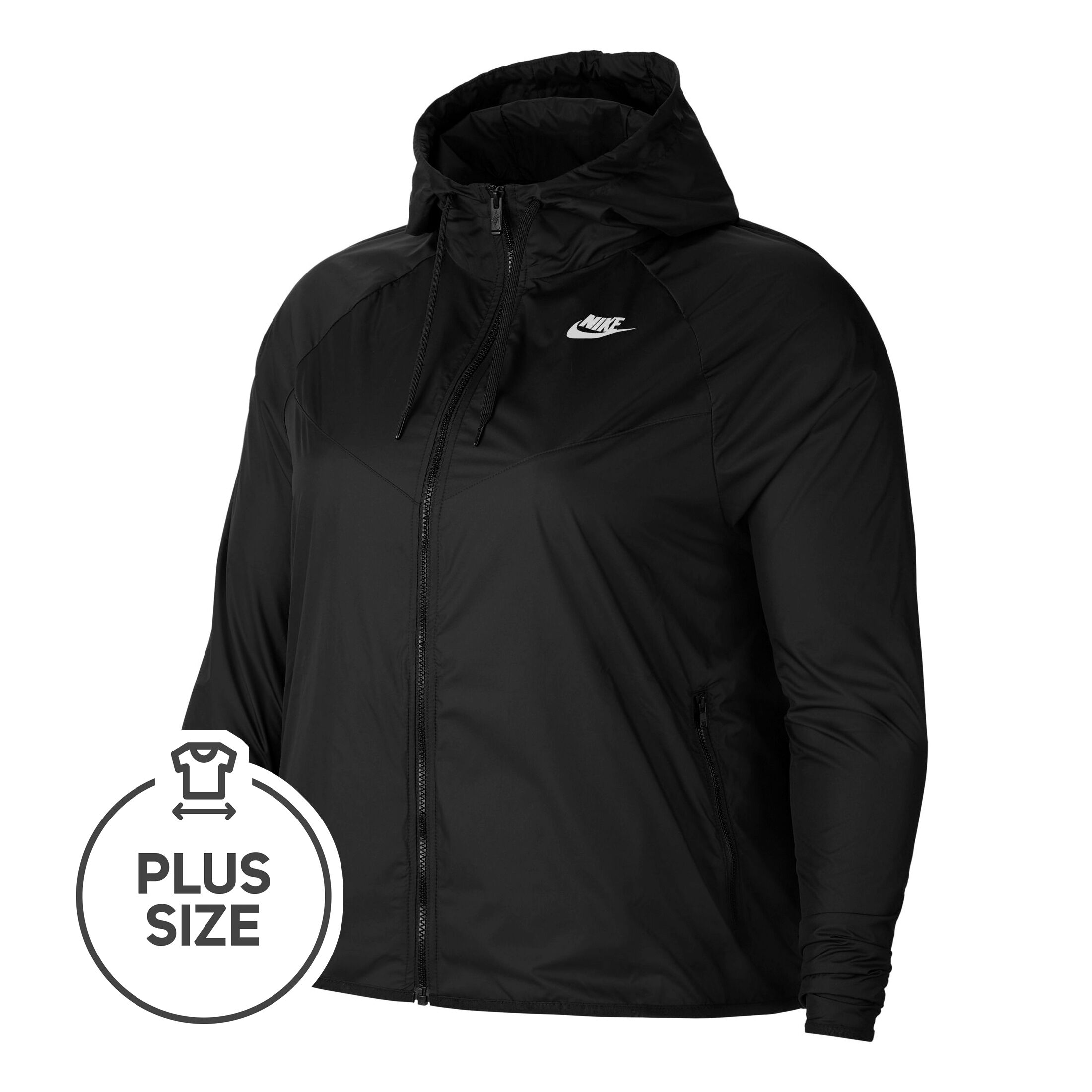 Sportswear Plus Size Training Jacket Women Black White
