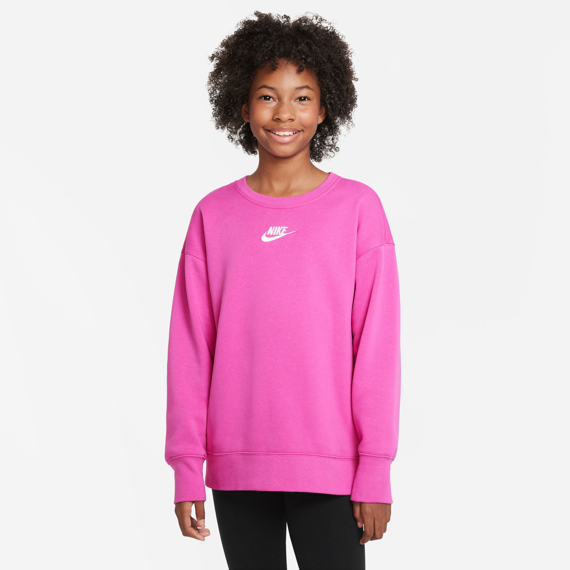 Buy Nike New Sportswear Club Fleece Sweatshirt Girls Pink online Tennis Point UK
