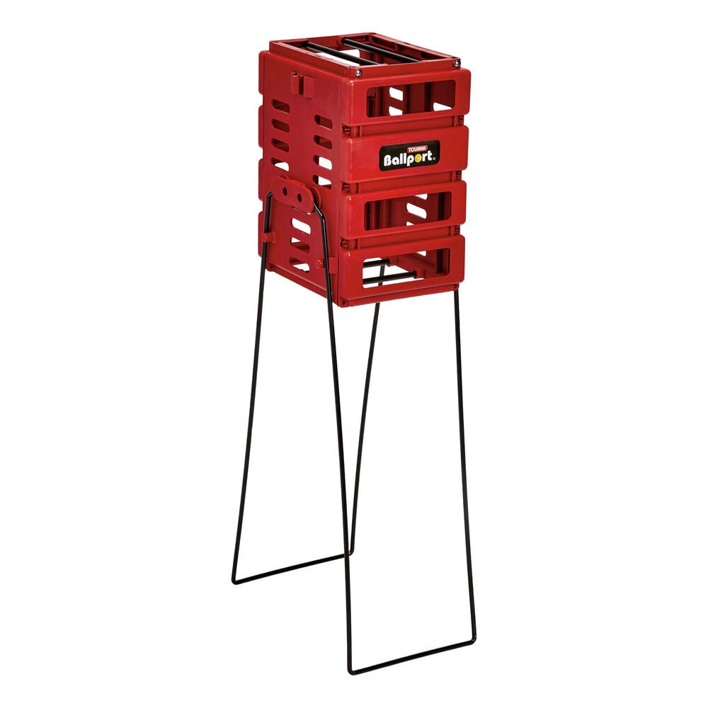 Tourna Mini Ballport 36 Ball Basket-Red