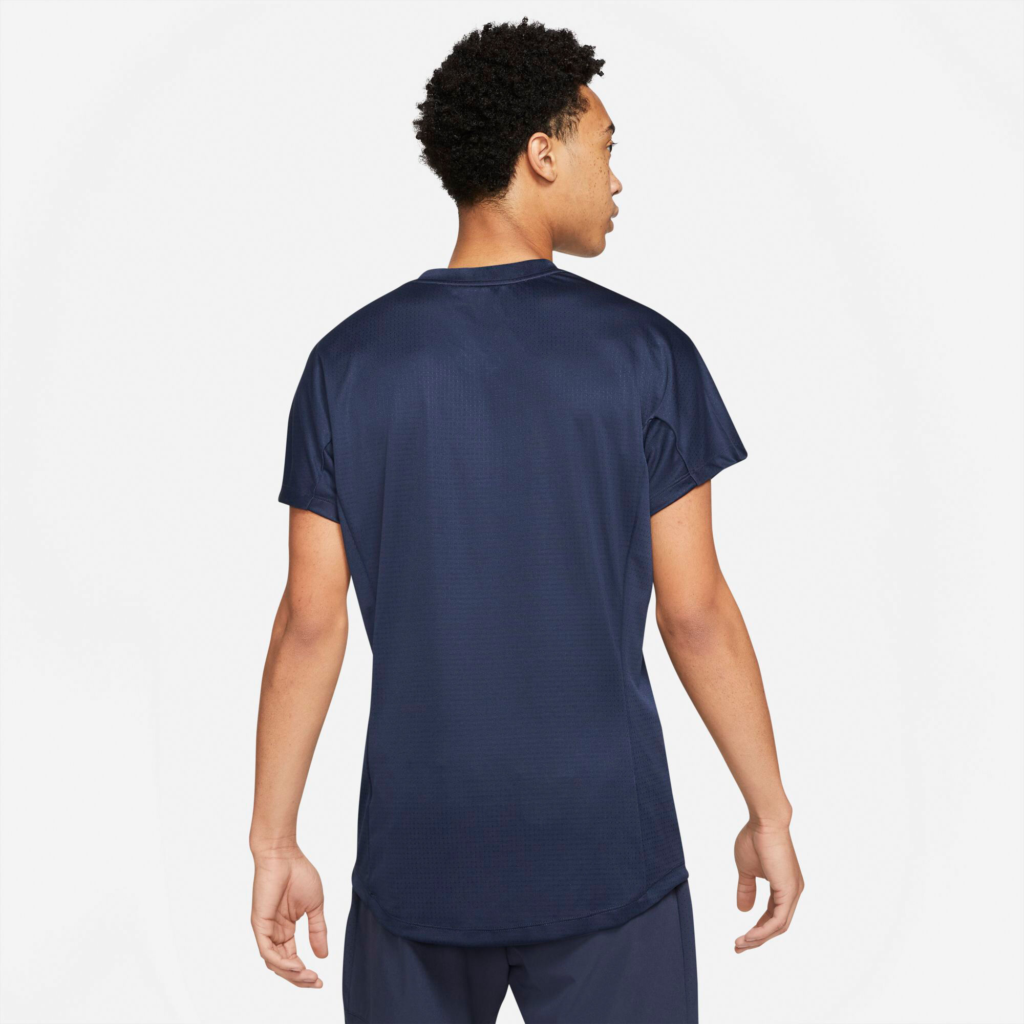 navy blue dri fit shirt