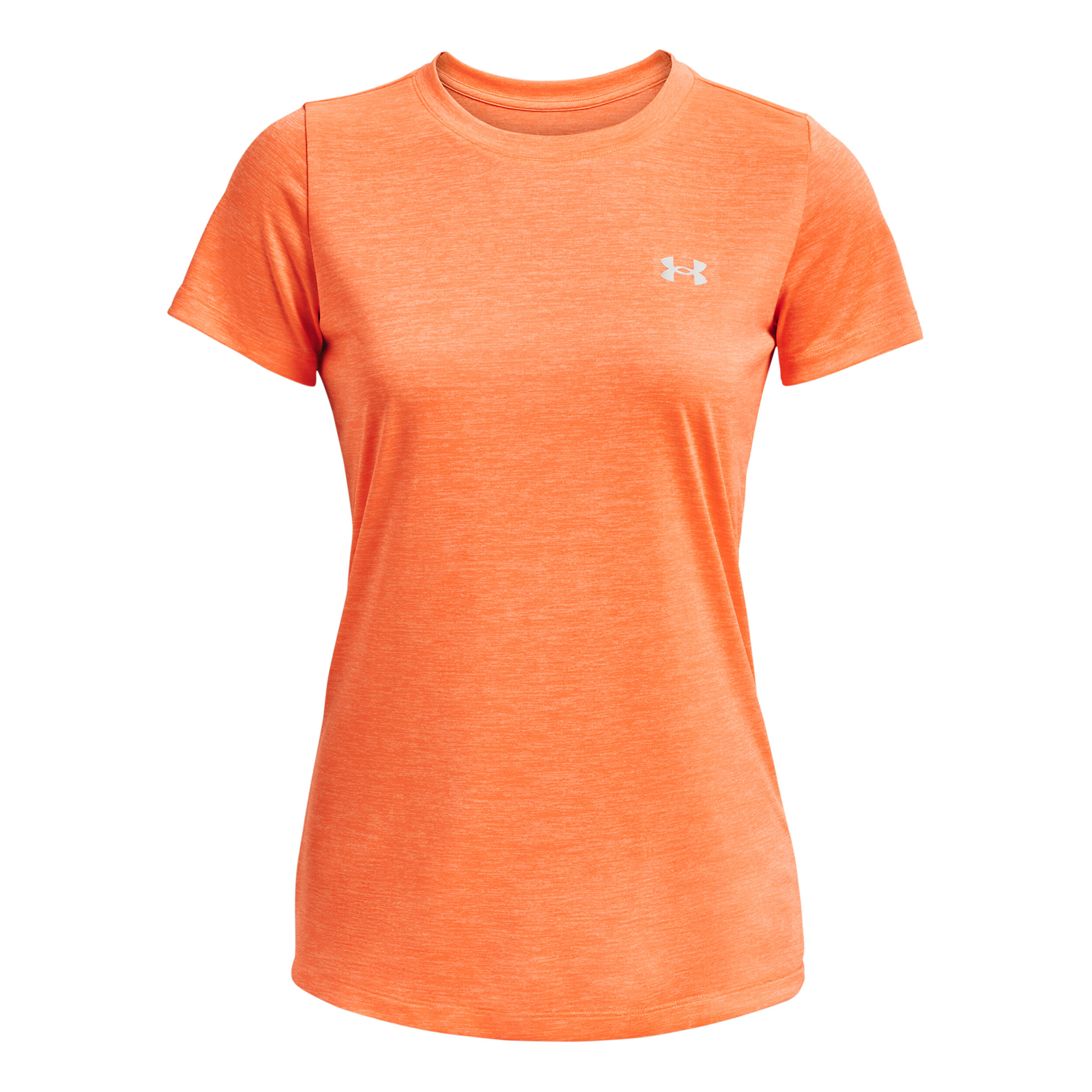 Orange under online armour t shirt