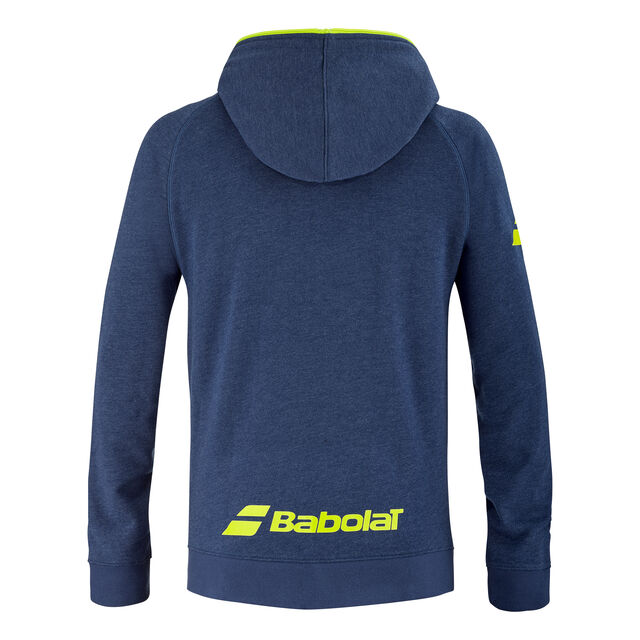 Buy Babolat Hood Training Jacket Men Dark Blue, Lime online | Tennis ...