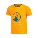 Quiet Please Tennis apparel Quiet Please Endlessly Trainings T-Shirt Boys-Orange,Multicoloured