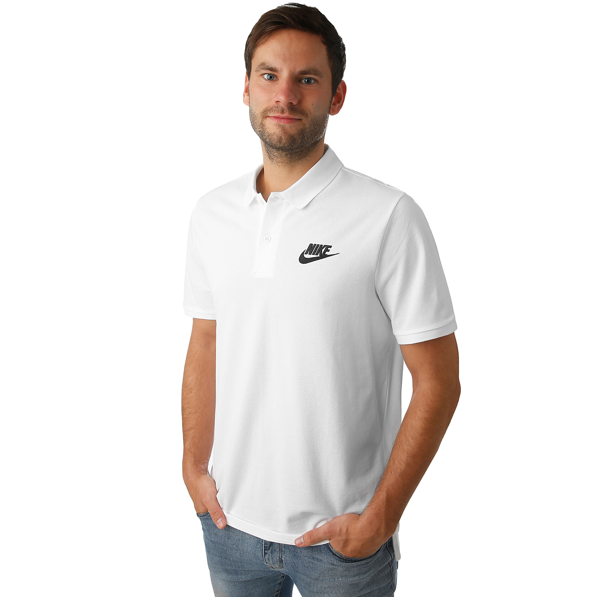 Buy Nike Sportswear Polo Men White Black online Tennis Point UK