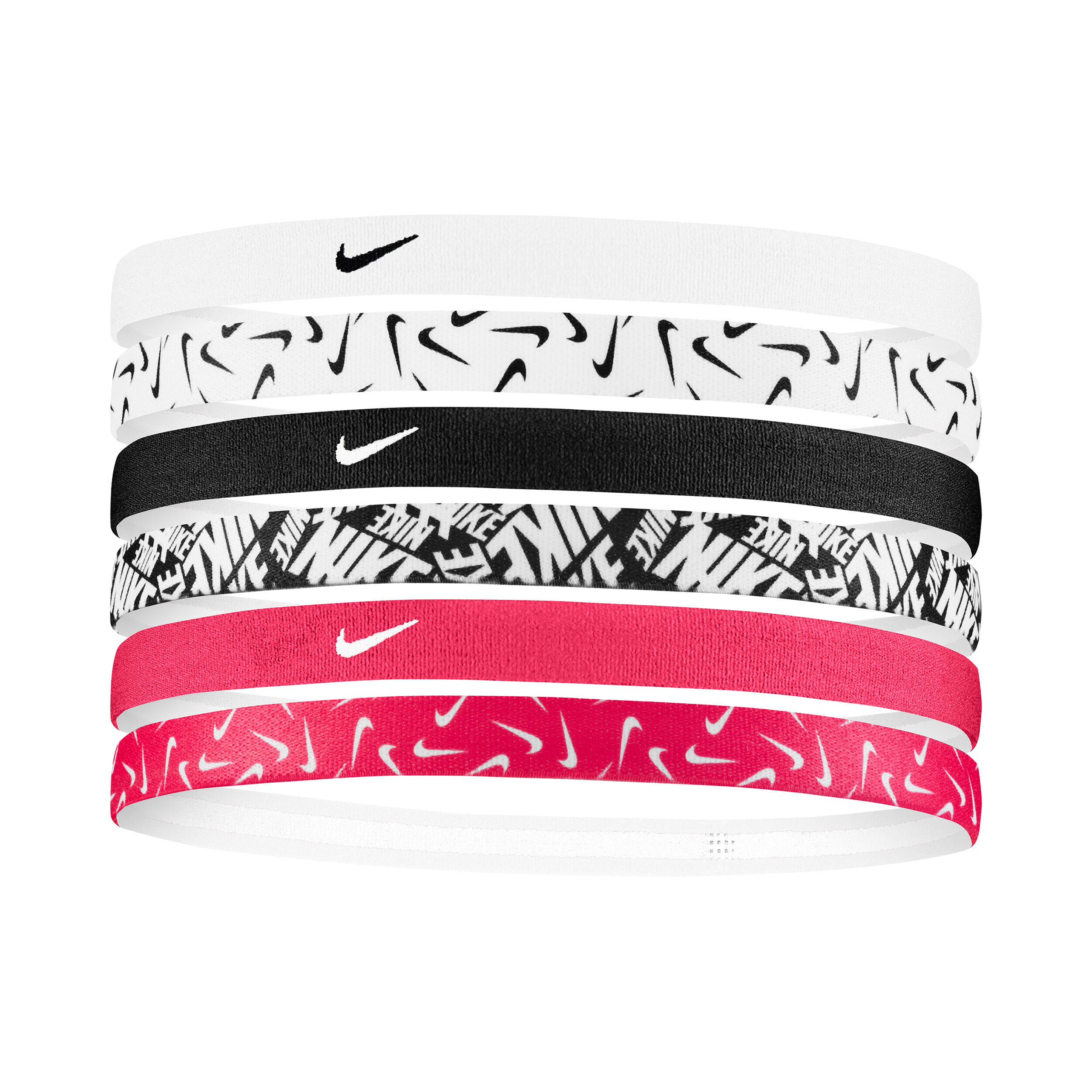 Printed Headband 6 Pack Multicoloured