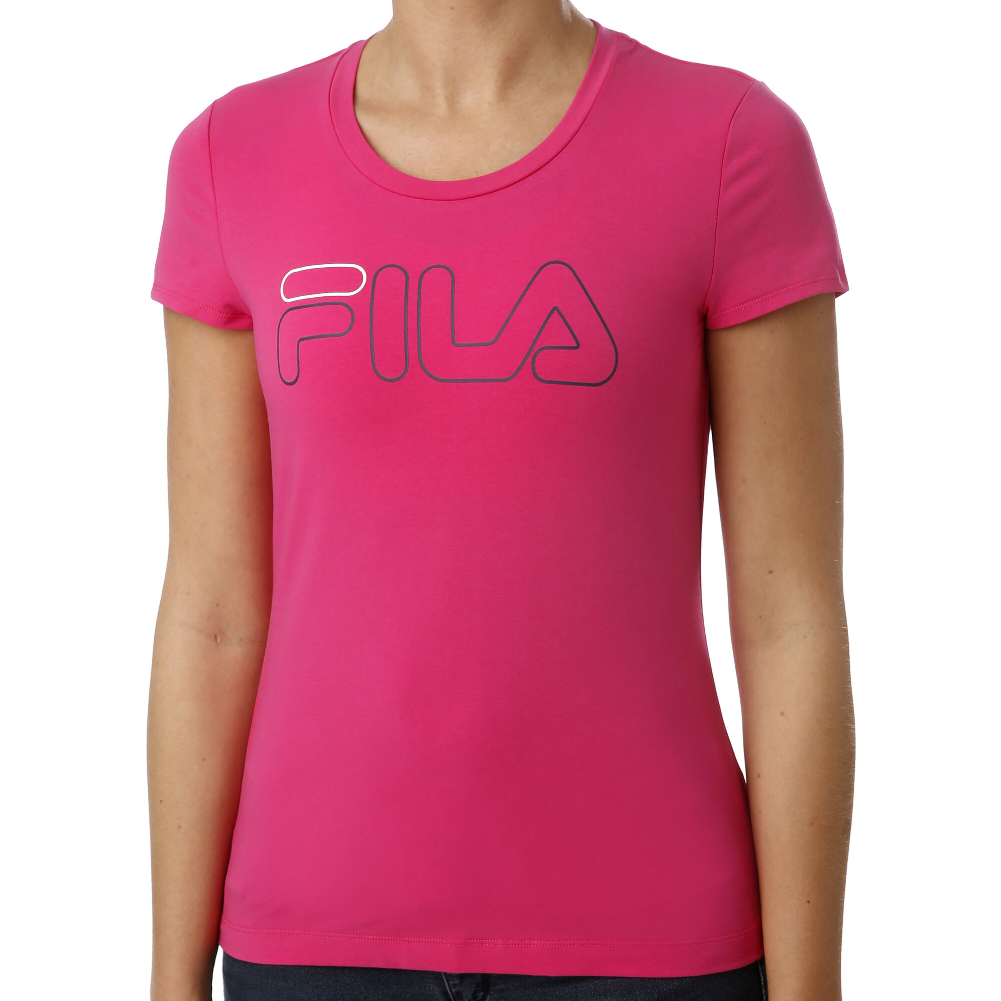 Buy Fila Reni T-Shirt Women Pink, Dark Blue online | Tennis Point UK