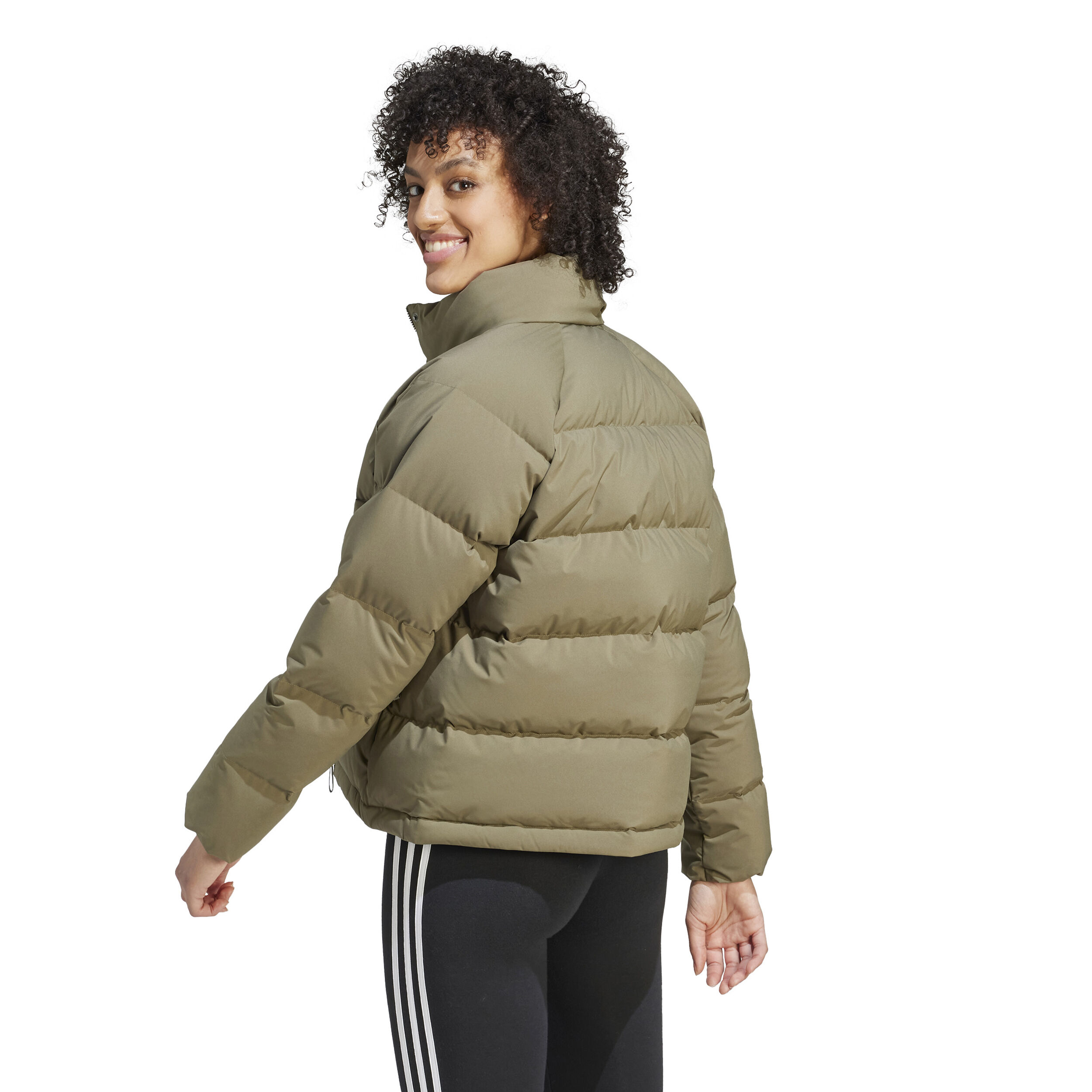 Olive green adidas jacket womens cheap