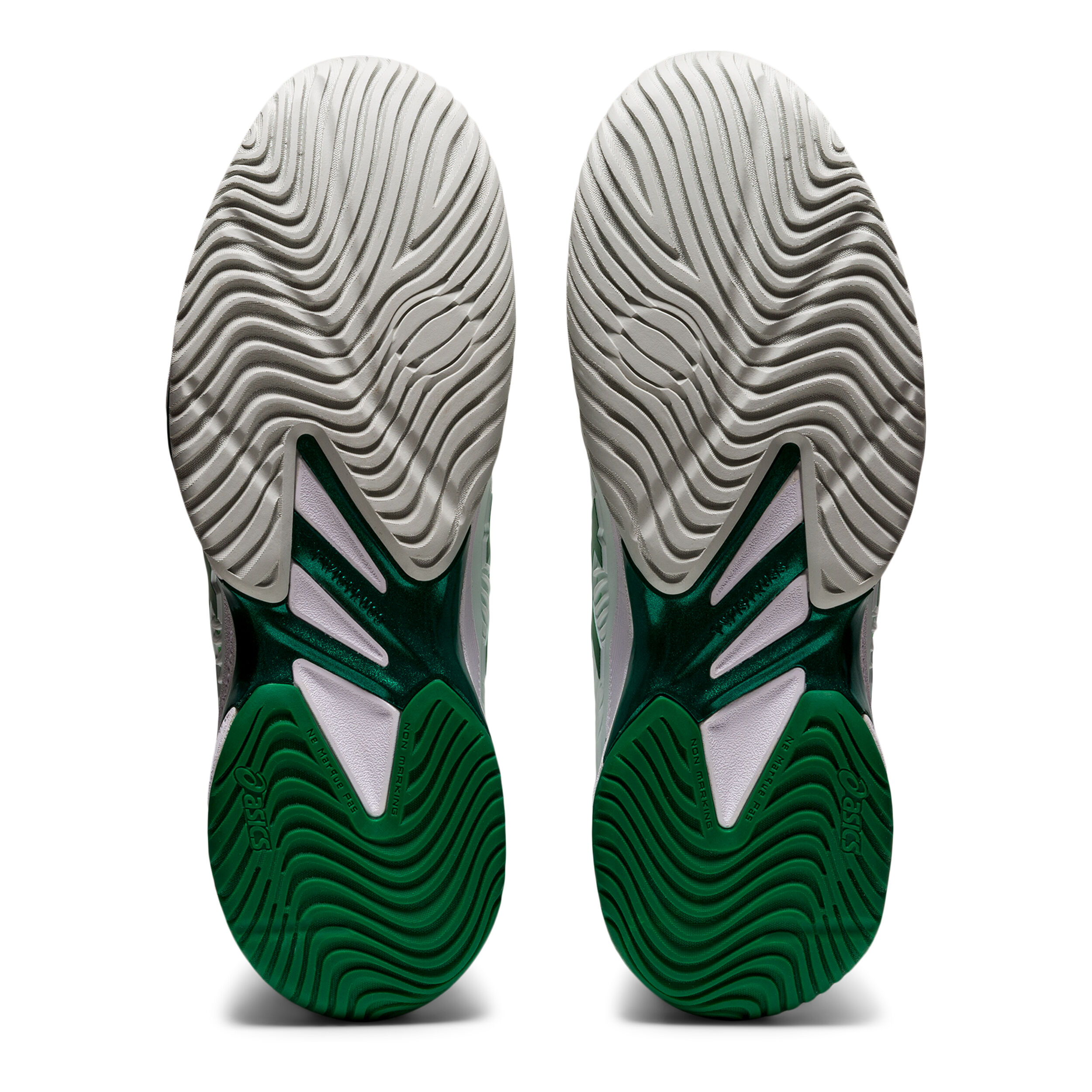 Asics men's court ff novak tennis shoes white and green best sale