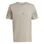 adidas Clothing adidas 3Stripes Regular T-Shirt Men - beige, 