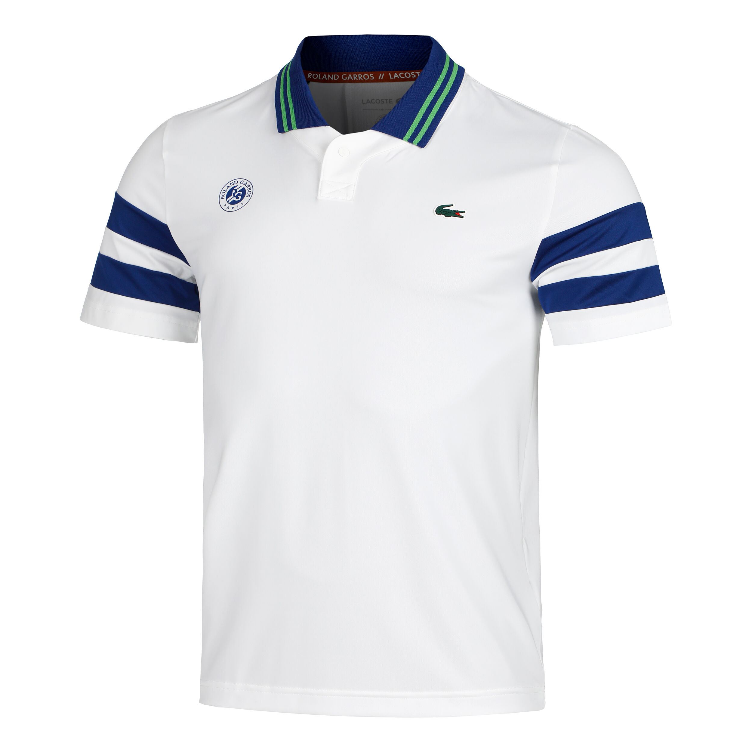 Polo Men White Dark Blue
