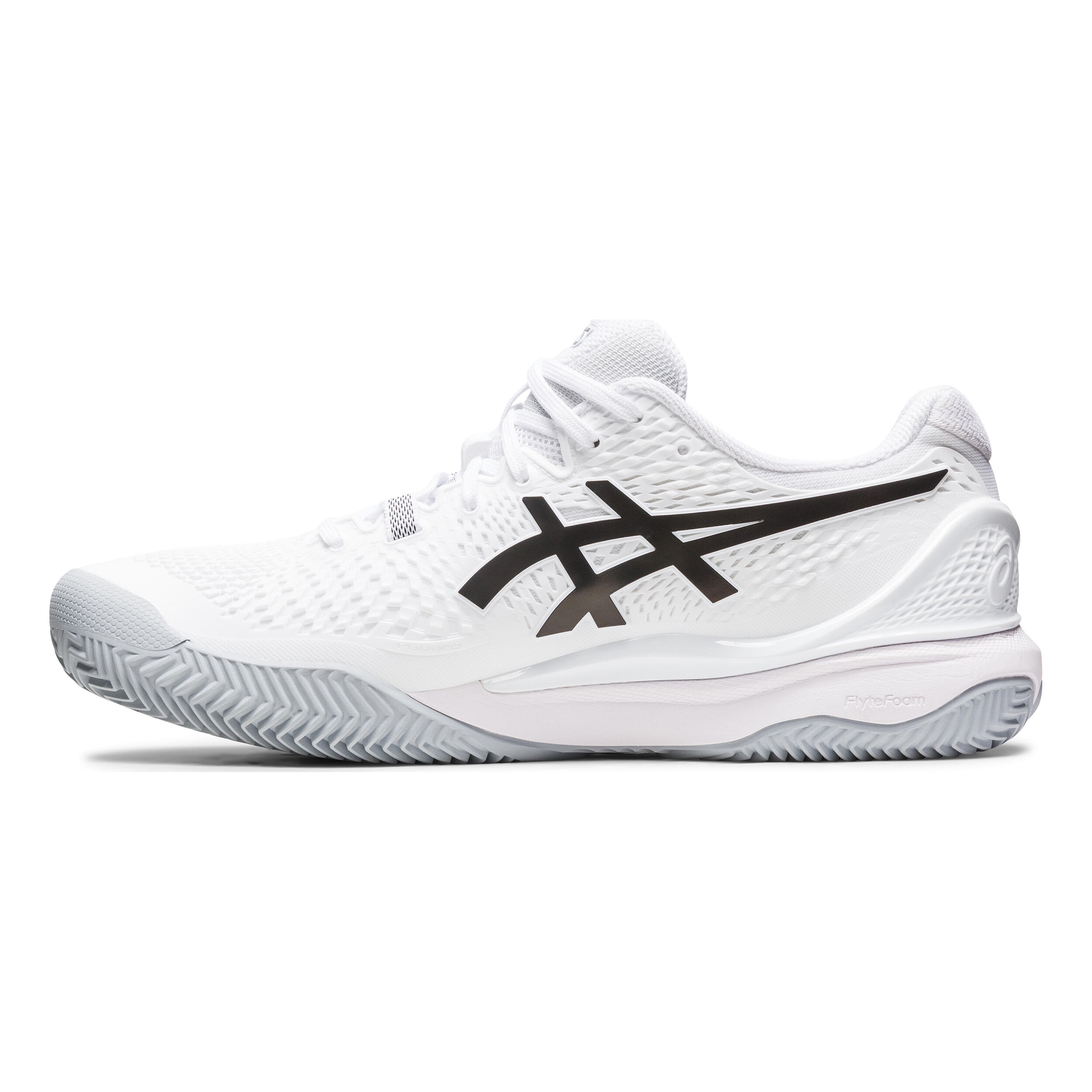 Gel Resolution 9 CLAY Clay Court Shoe Men White Black