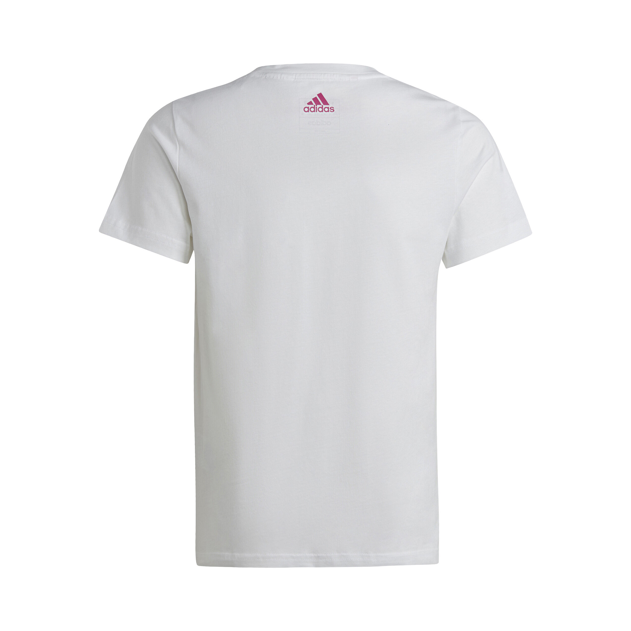 Buy adidas Linear Logo Cotton Slim Fit T Shirt Girls White Pink online Tennis Point UK