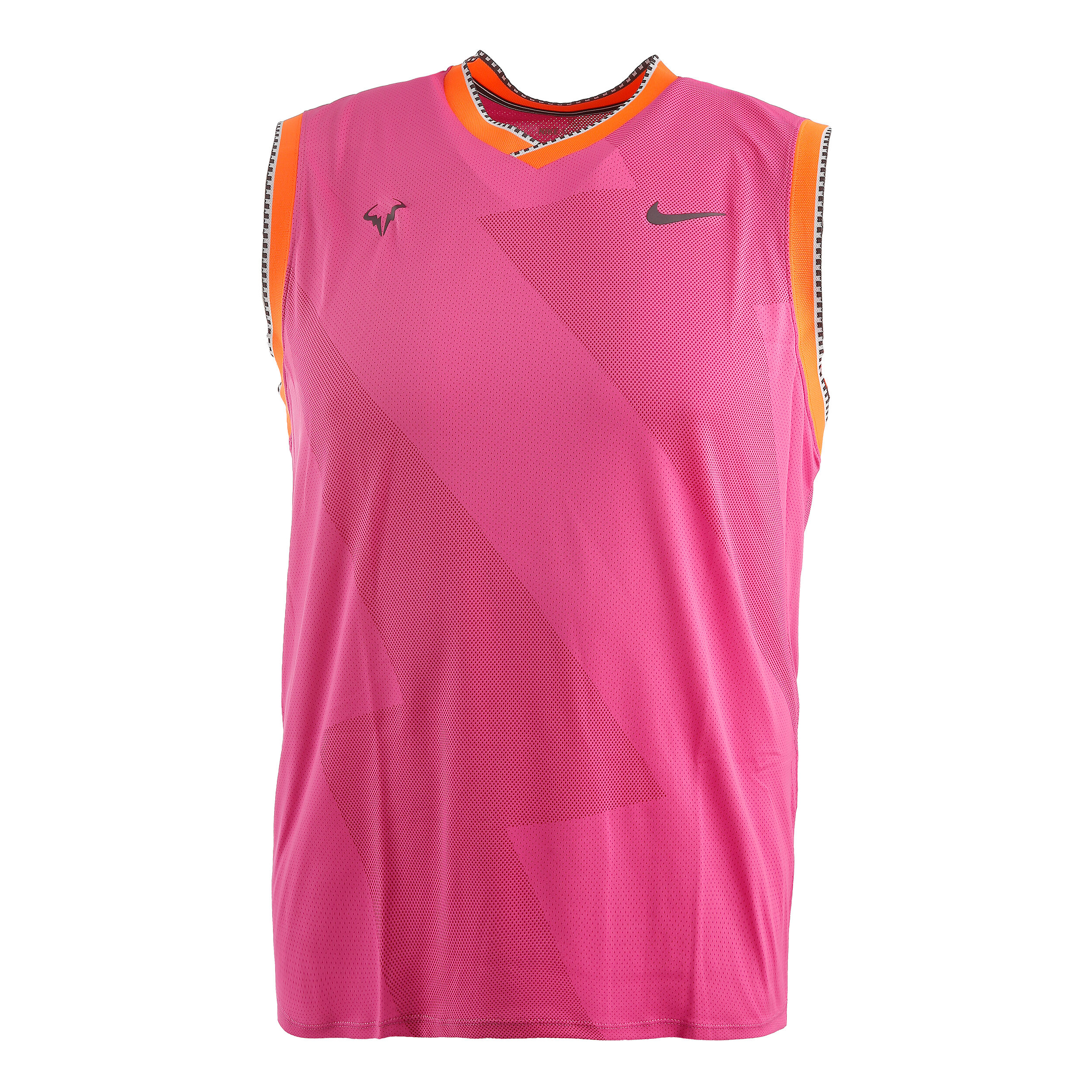 Rafael Nadal Court Aeroreact Tank Top Men Pink Grey