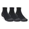 Performance Tech Quarter Tennis Socks 3 Pack-Black