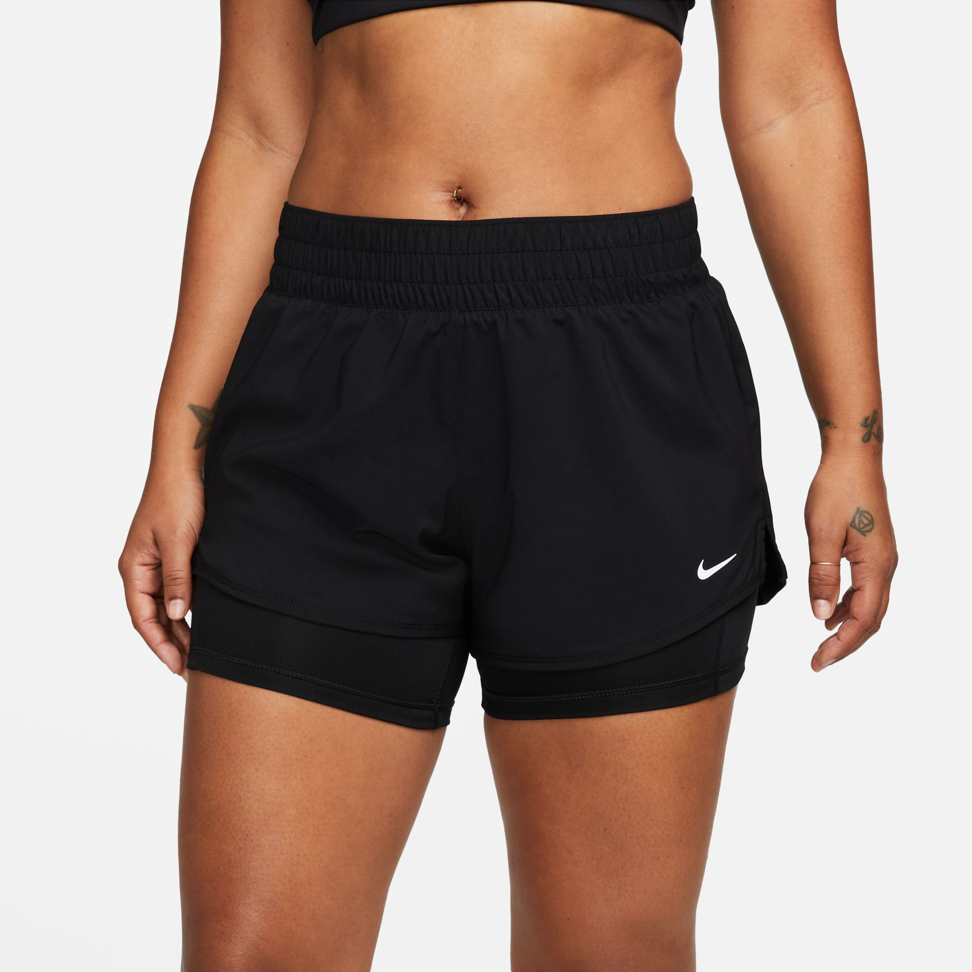 Dri Fit One MR 2in1 Shorts Women Black