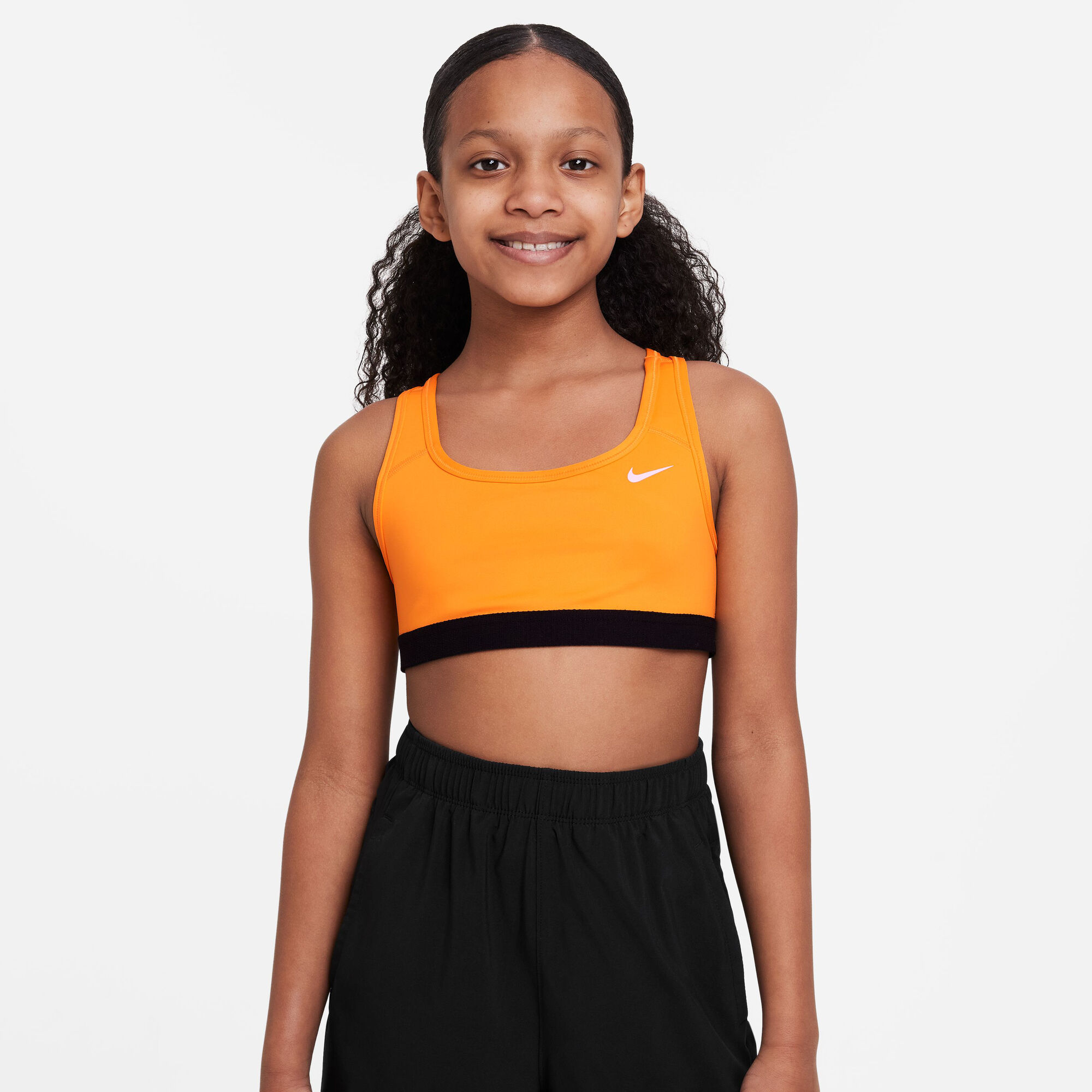 Buy Nike Swoosh Sports Bras Girls Orange online