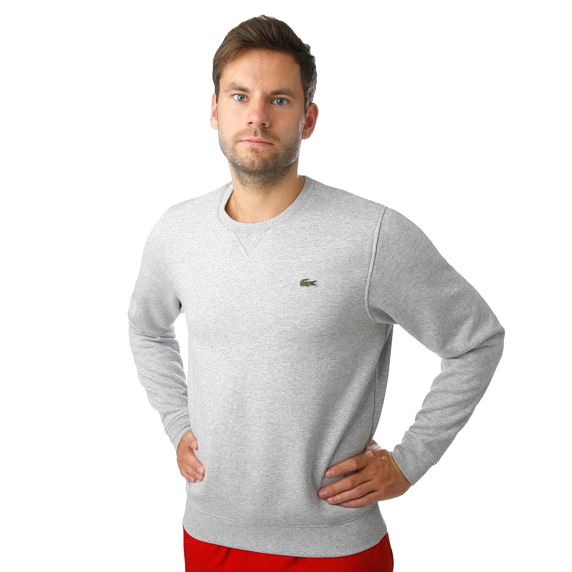 Buy Lacoste Sweatshirt Men Lightgrey, Green online | Tennis Point UK