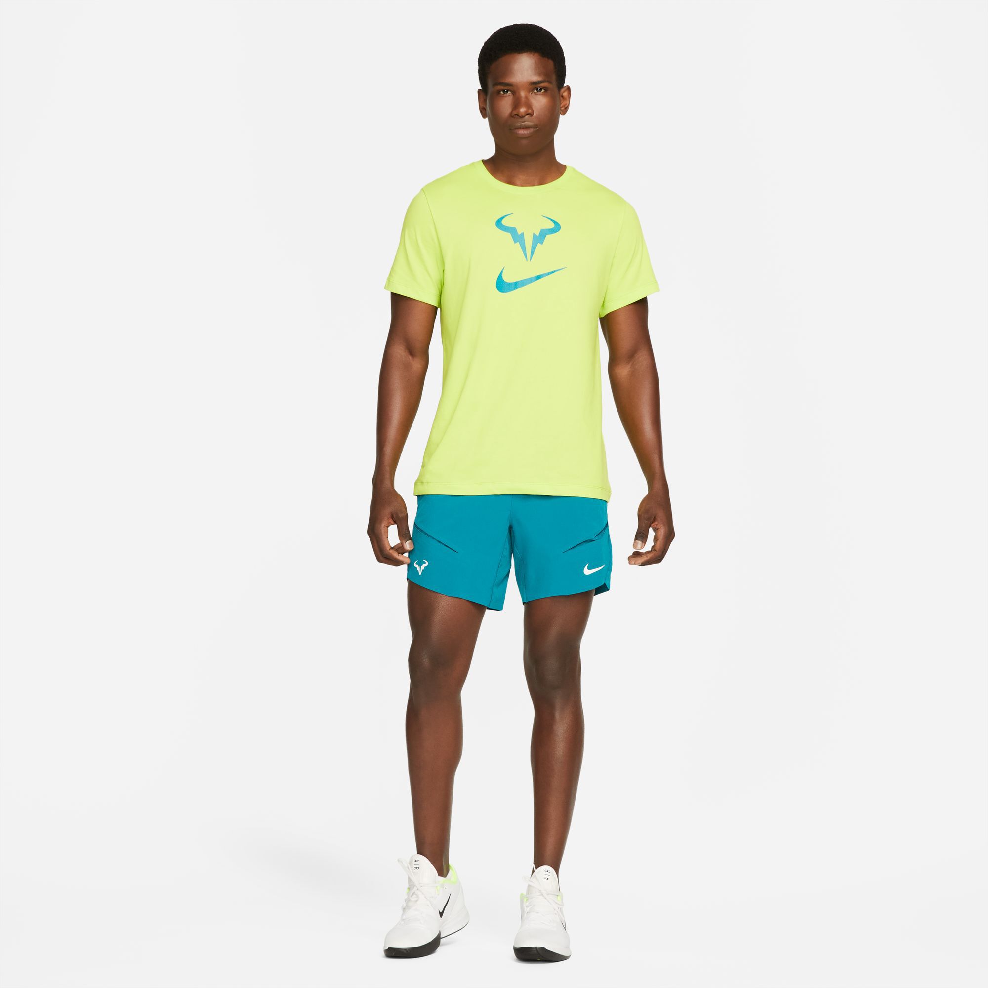 Rafael Nadal Court Advantage Dri Fit 7in Shorts Men Turquoise