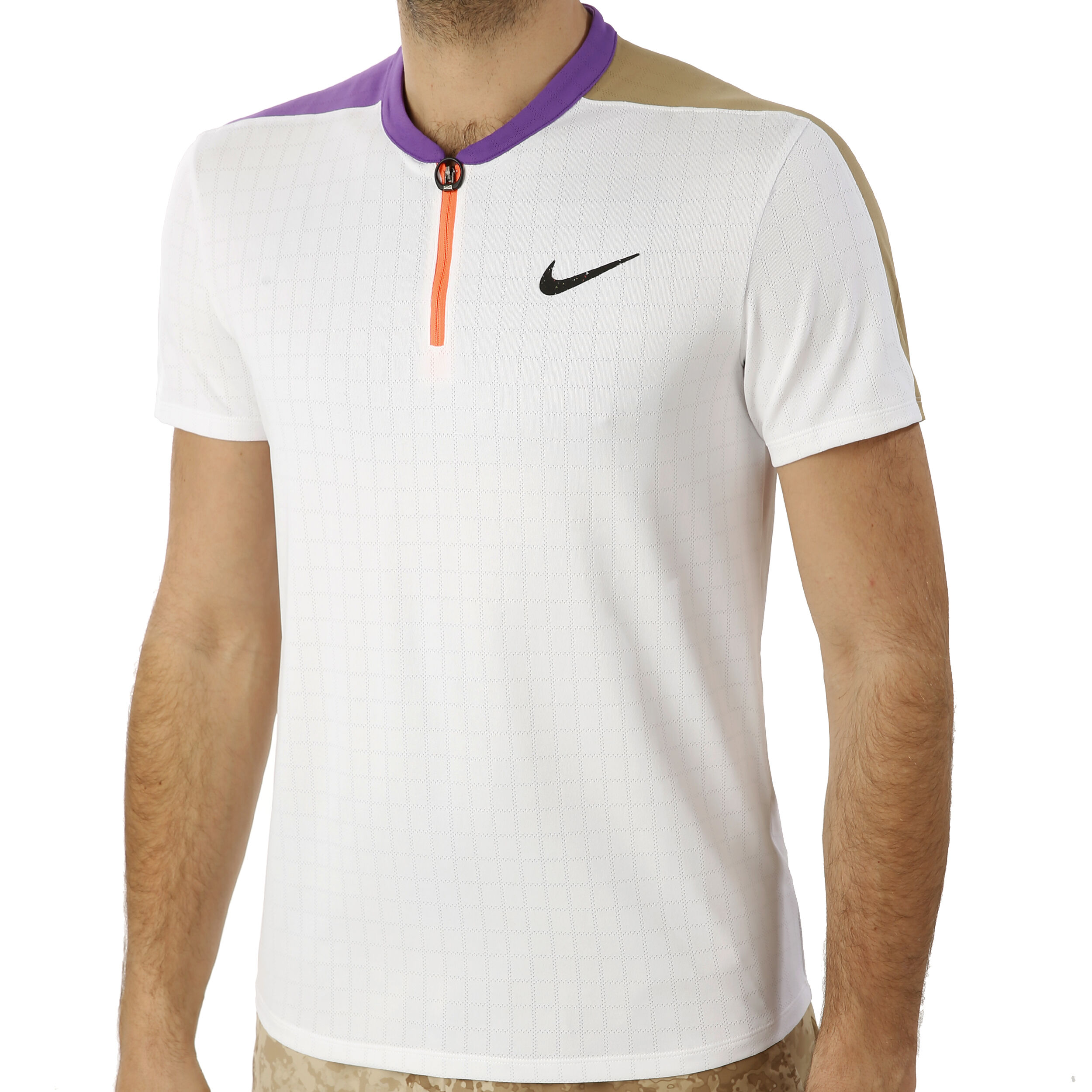 Court Breathe Slam MB Polo Men White Multicoloured