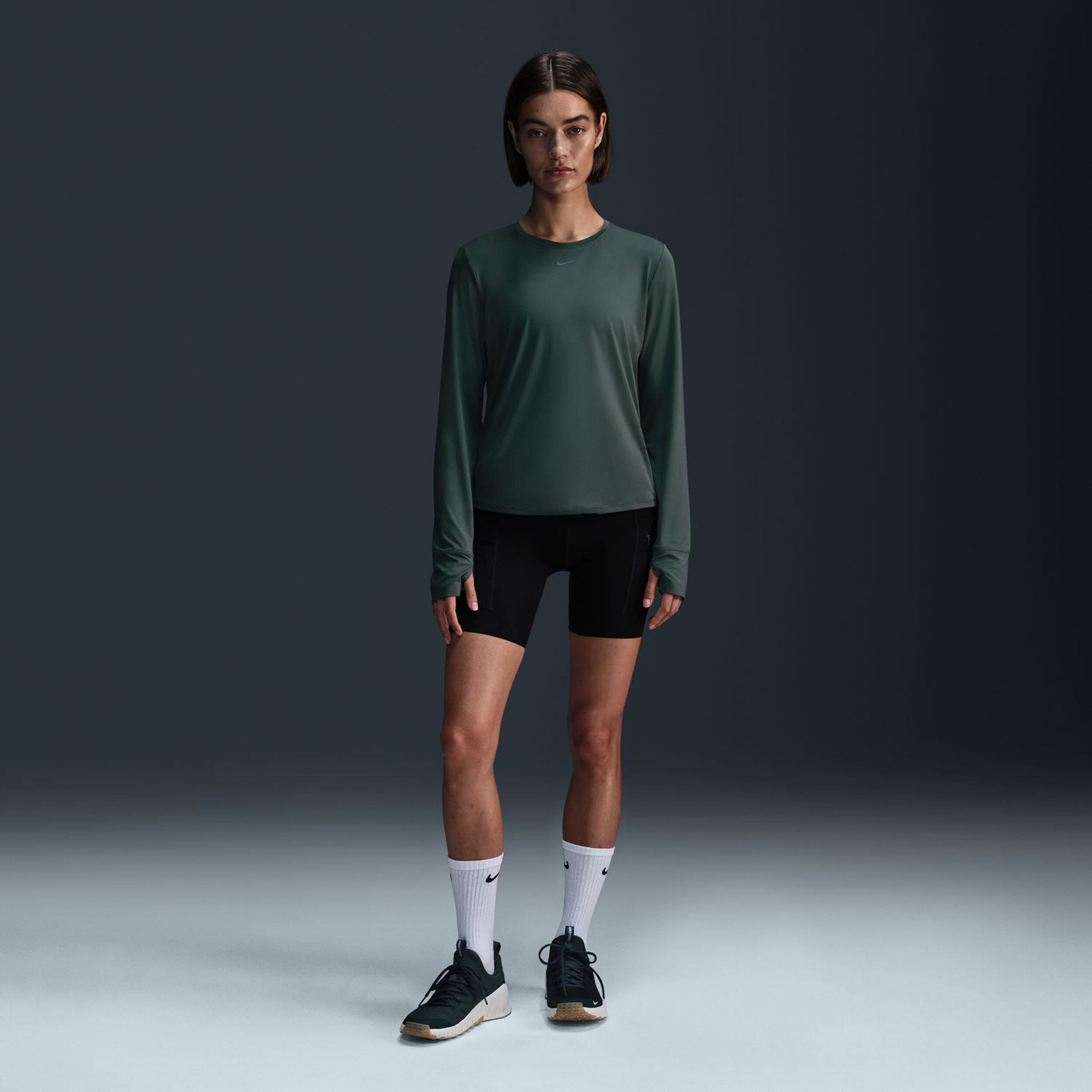 Olive green nike long sleeve shirt outlet
