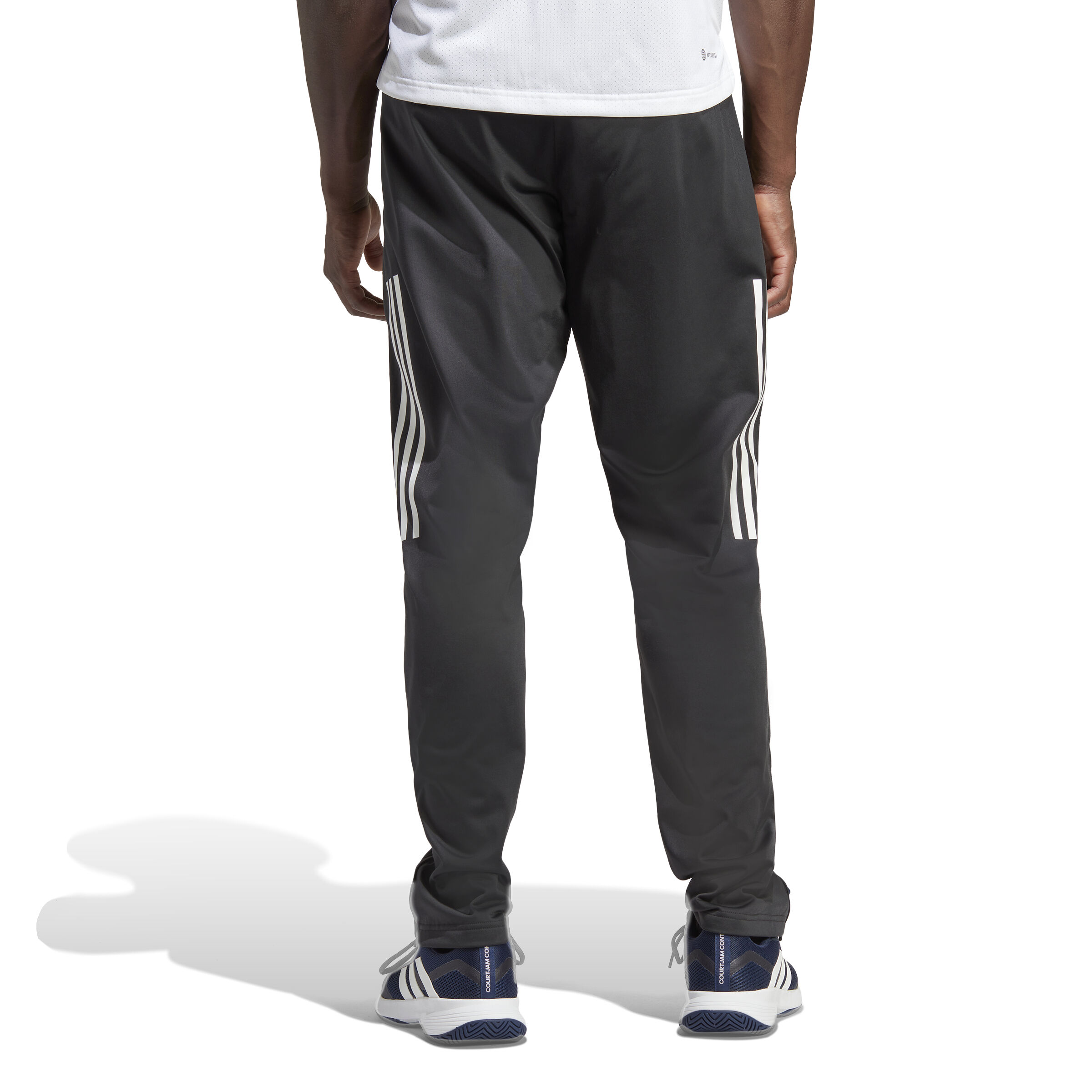 3 Stripes Knitted Training Pants Men Black White