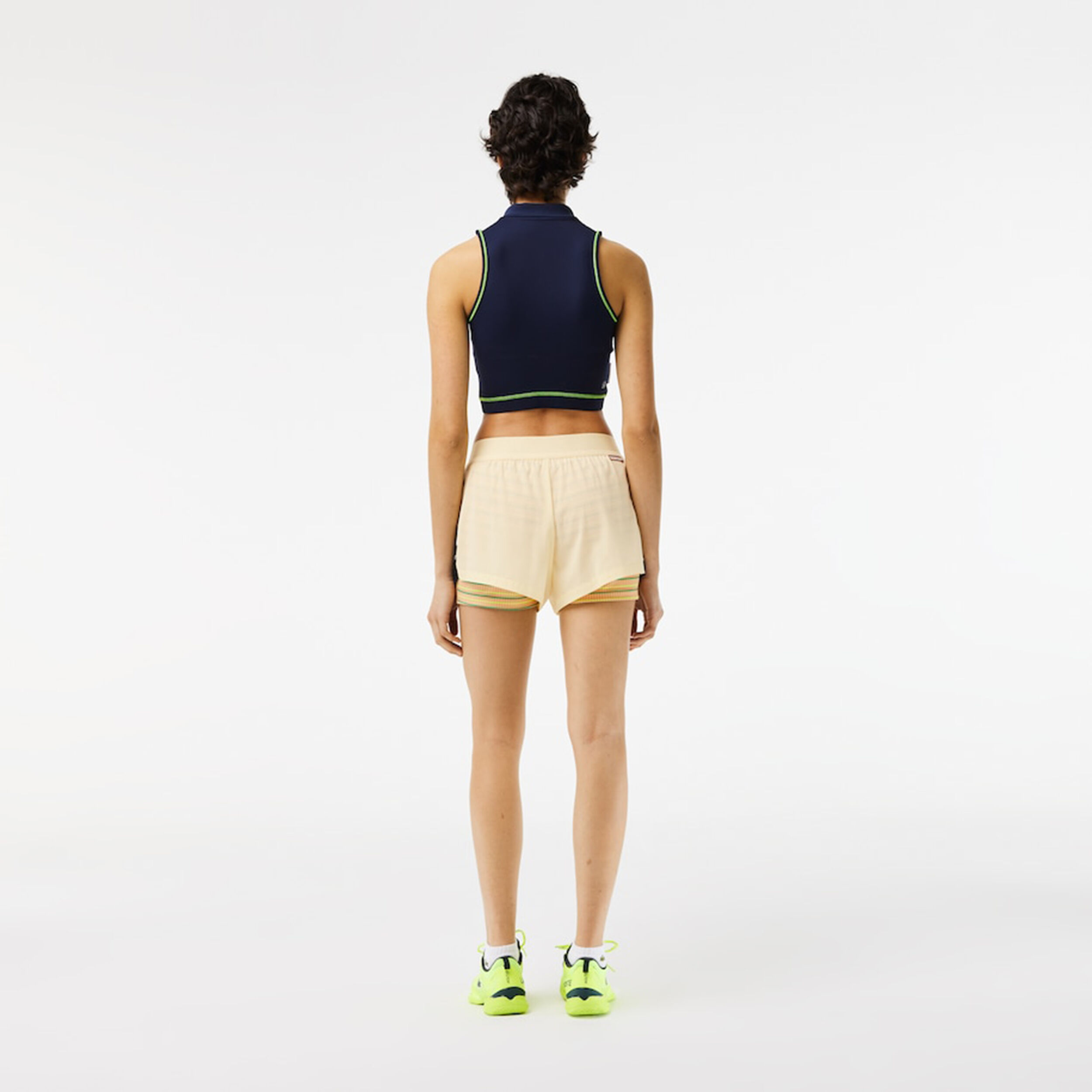 Yellow shop lacoste shorts