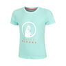 Wild Baseline Logo T-Shirt Girls-Turquoise,Multicoloured