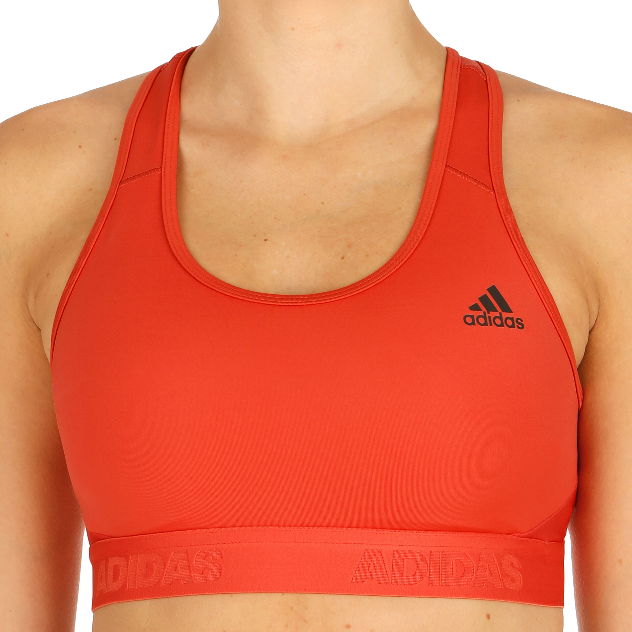 adidas orange sports bra