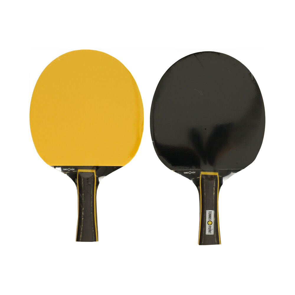 Tennis-Point Table Tennis Set Plus Bag,Plus 3x Bälle-Black,Yellow Tennis-Point Table Tennis Set Plus Bag,Plus 3x Bälle-Black,Yellow