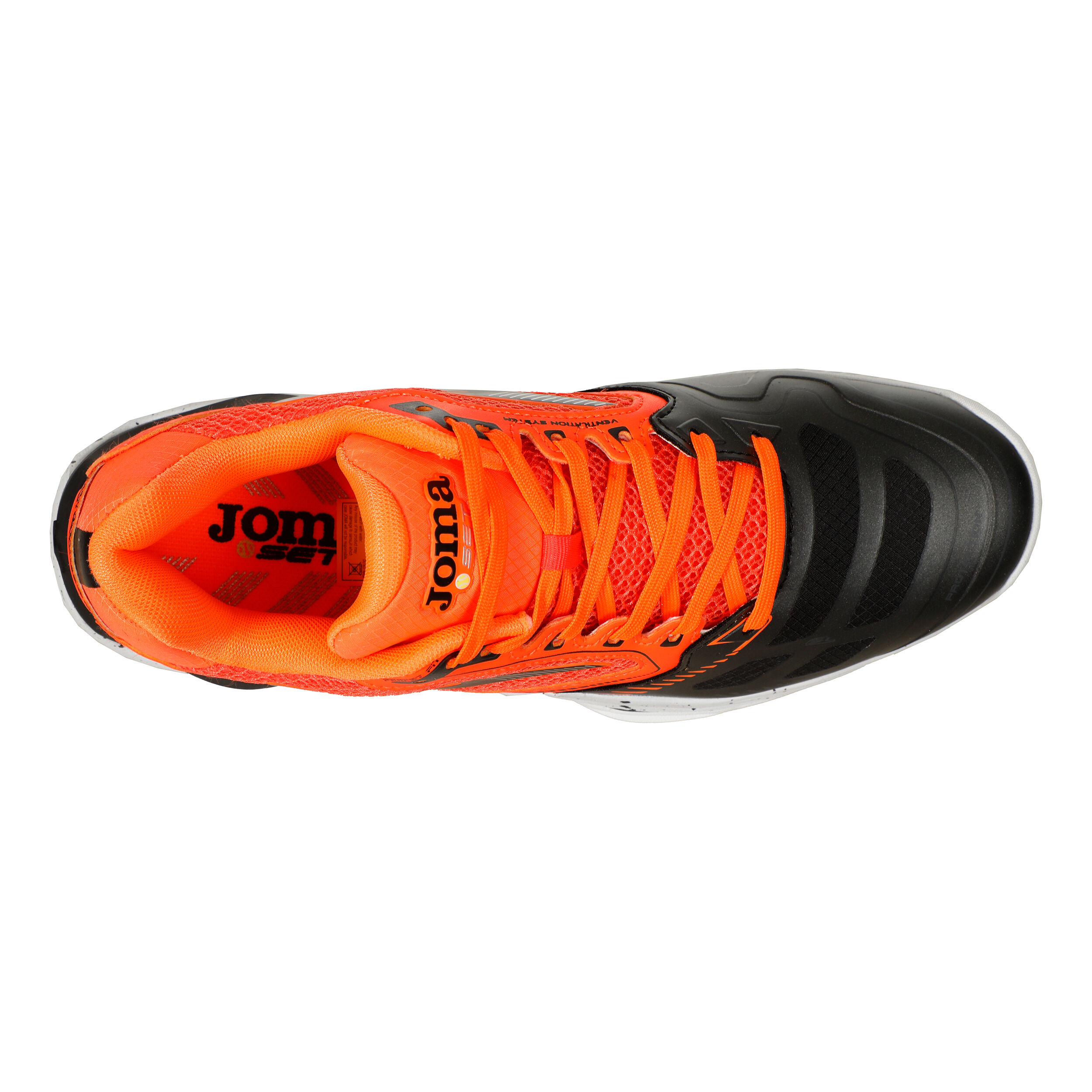 Orange sales black sneakers