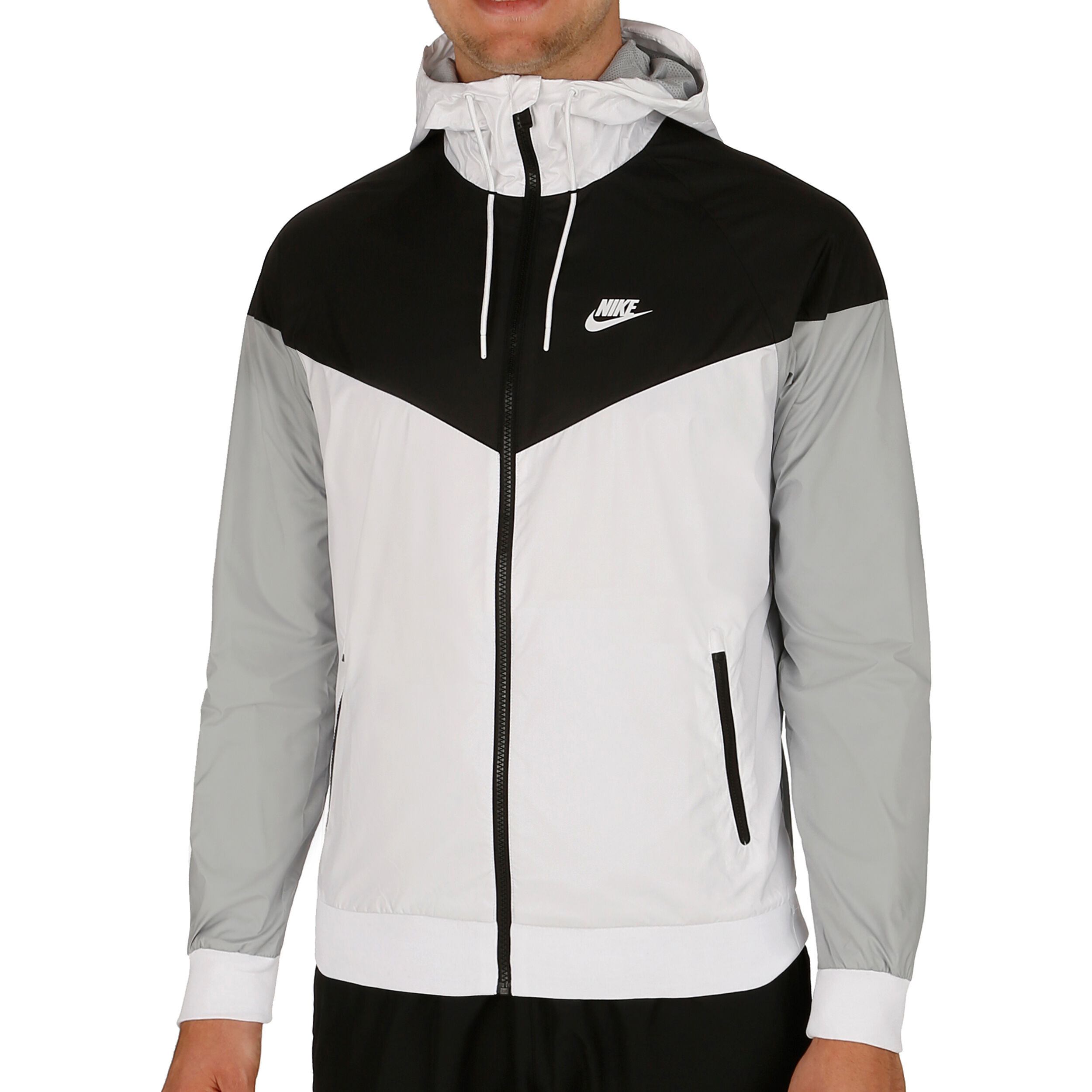 white nike windbreaker jacket