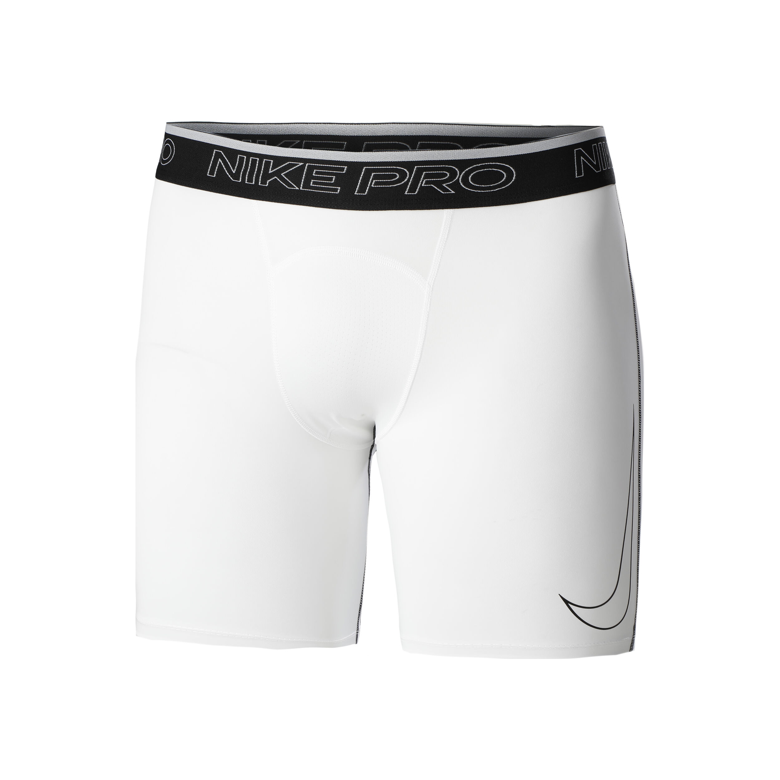 White nike compression hot sale shorts