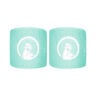 Short Wristband 2 Pack Unisex - turquoise, white