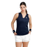 BIDI BADU Tennis apparel BIDI BADU Crew 2.0 V-Neck Tank Top Women-dark blue