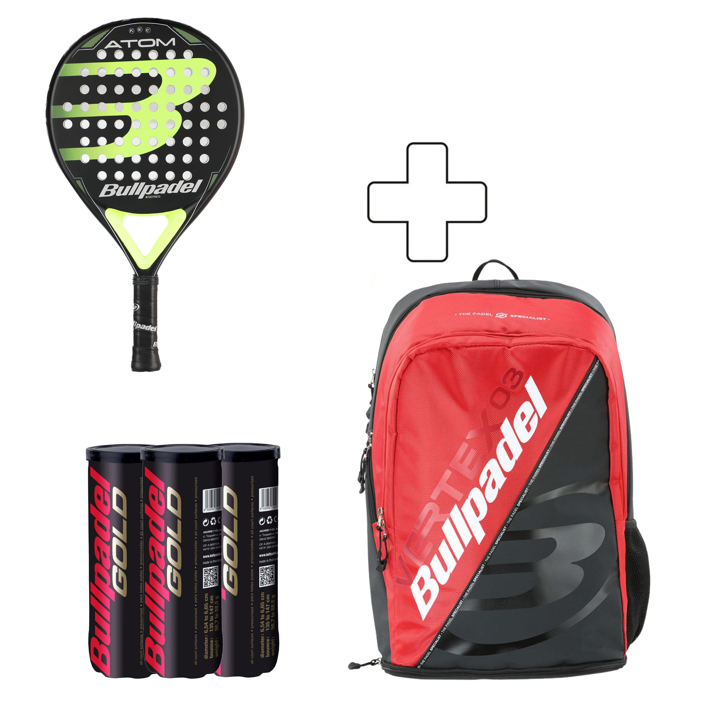 Atom Special Edition plus tennis bag plus 3x ball can